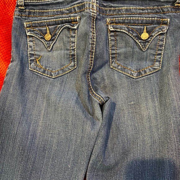 Kut From The Cloth Boot-cut Flap Pocket Denim Jean Sz 10 - Picture 3 of 10